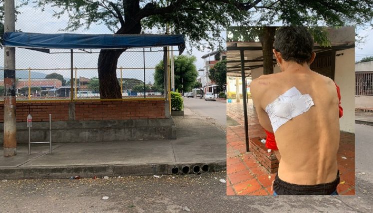 El herido se trasladó a un centro médico donde fue atendido y posteriormente le dieron de alta
