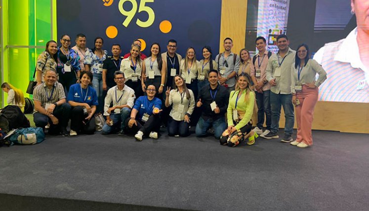 Este es parte del grupo de empresarios de Norte de Santander que participó en la Macrorrueda 95 de las Regiones, en Barranquilla. Foto Cortesía