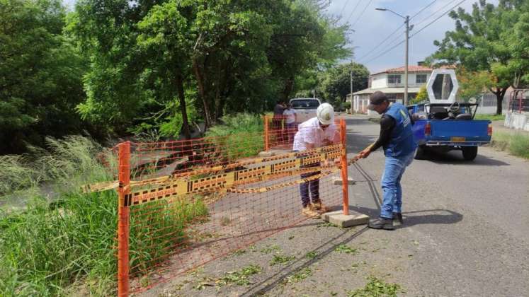 Ayer, en horas de la tarde, la zona fue acordonada con cintas de Peligro./ Foto: Cortesía / La Opinión 