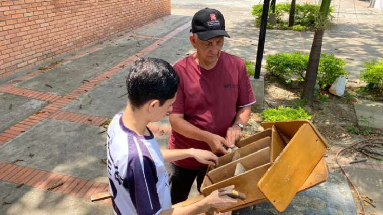 Los refugios se construyeron con un modelo tipo casa en madera. 