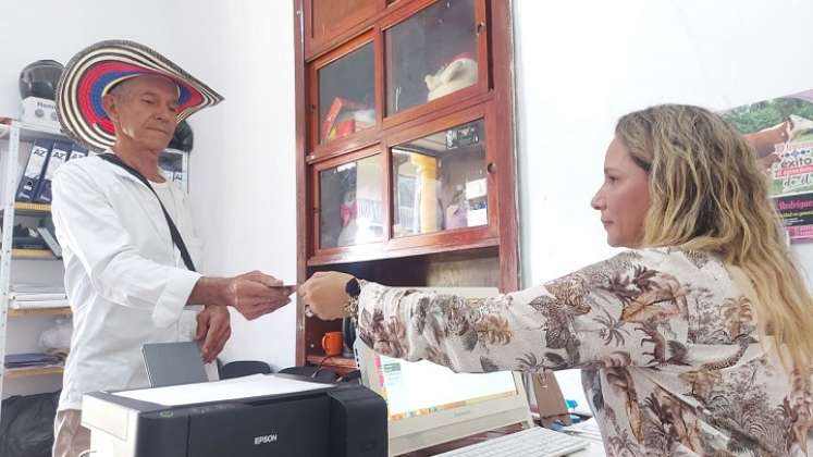 Búsqueda activa de los abuelos adelanta el programa del adulto mayor en Ocaña./ Foto: Cortesía.