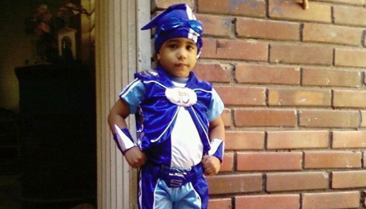 Angel Barajas en su infancia.