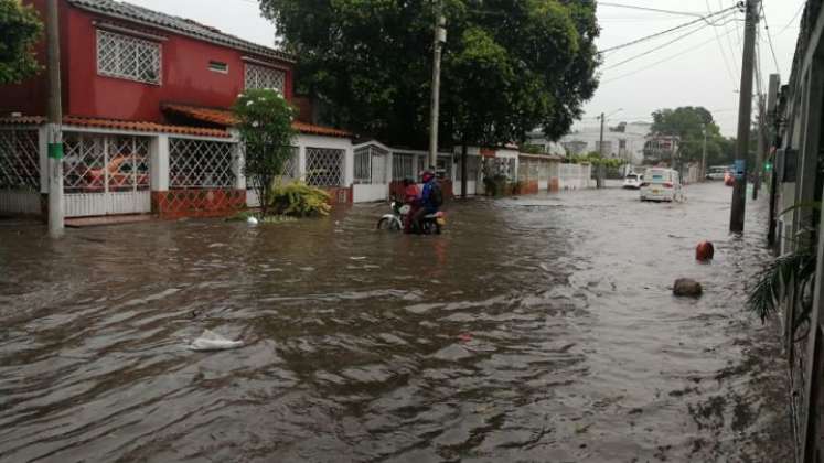 Inundación en el barrio Zulima. / Foto: Cortesía / La Opinión 