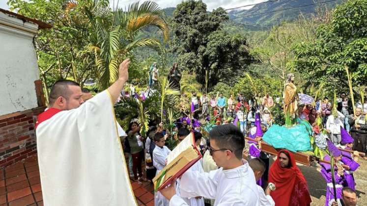 Domingo de Ramos en Lourdes (Norte de Santander). Foto: Facebook Lourdes