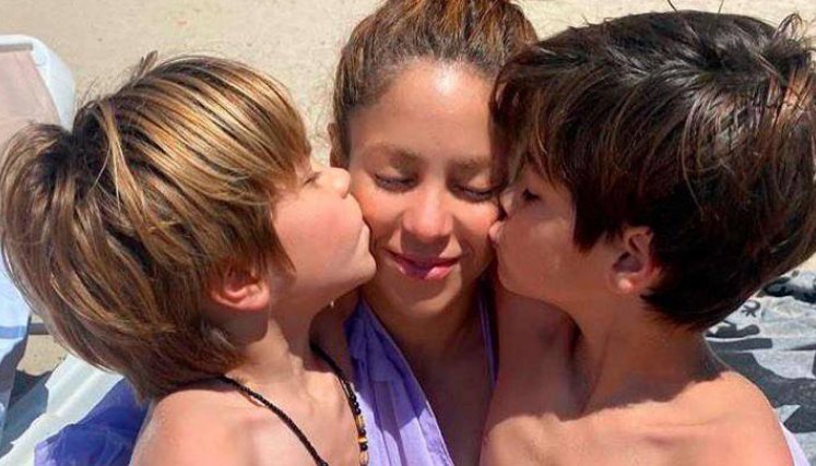 Shakira y sus hijos 