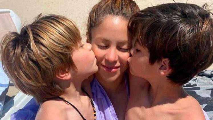 Shakira y sus hijos 