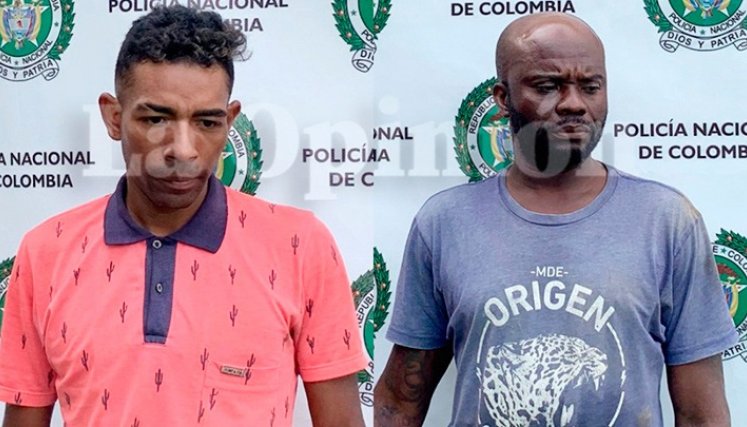Gabriel Alfredo Fuentes Banquera, alias ‘Tico’,  y Jhon Jairo Caicedo Largacha,‘Chilín’