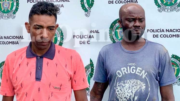 Gabriel Alfredo Fuentes Banquera, alias ‘Tico’,  y Jhon Jairo Caicedo Largacha,‘Chilín’