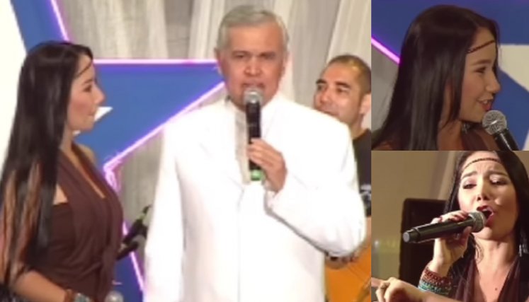 Así lucía Paola Jara hace 14 años cantando en el Show de las Estrellas