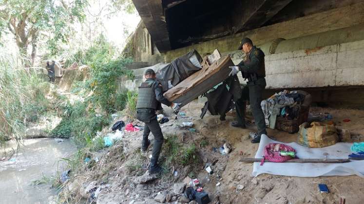 La comunidad denunció que esta población genera ocupación del espacio público, aumento de la basura, invasión de los sectores y hurto del mobiliario. / Foto: Cortesía.