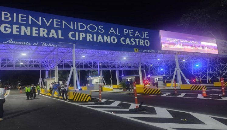 Retoman cobros en peaje del Táchira. Foto cortesía / La opinión 