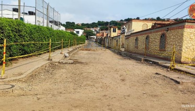 Obra de infraestructura vial Boconó.