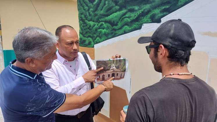 A través de murales buscan mitigar el duelo por la pérdida de un ser querido./ Fotos Javier Sarabia/La Opinión.