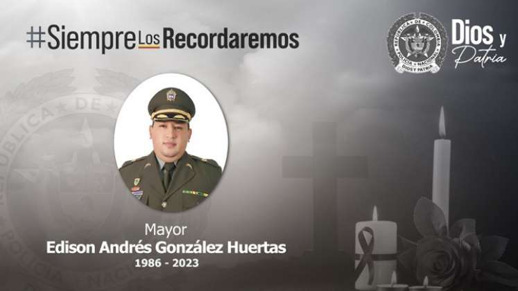 Ofrecen $200 millones de recompensa por asesinos de oficial en El Tarra