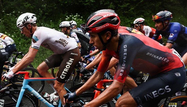 El ciclista colombiano Egan Bernal es una de las principales figuras del Critérium Dauphiné 2023.