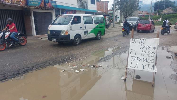 Conductores de Ocaña solicitan al alcalde invertir los recursos aprobados para recuperar calles./ Foto: La Opinión.