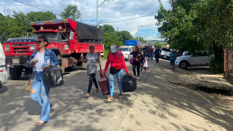 Caminantes afectados de Patillales