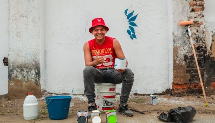 Diego Armando Orejuela, joven recuperado de la calle./Foto cortesía