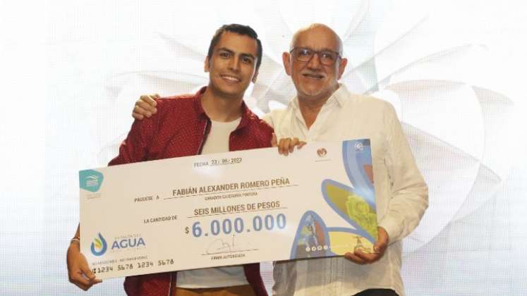 Fabián Alexander Romero, ganador concurso XV Salón del Agua/Foto Cortesía