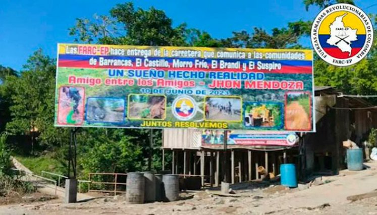 Este sería el acto de entrega en el que los grupos armados al margen de la ley anunciaron las obras.
