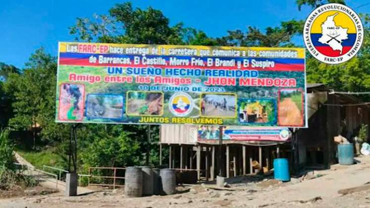 Este sería el acto de entrega en el que los grupos armados al margen de la ley anunciaron las obras.