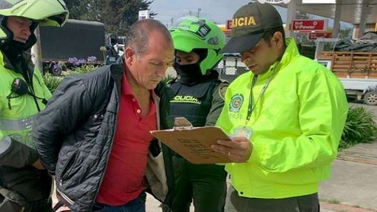 Uno de los capturados. FOTO: Fiscalía.