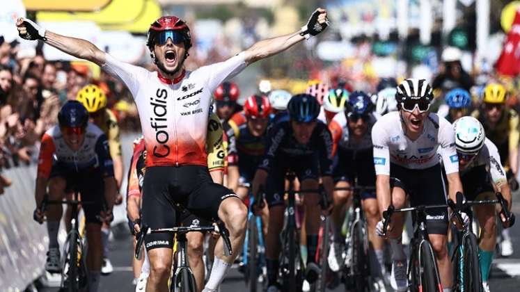 El francés Victor Lafay (Cofidis), protagonista del día del Tour de Francia.