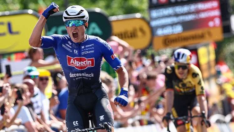 Jasper Philipsen (Alpecin) fue el más rápido al término de la tercera etapa del Tour de Francia.