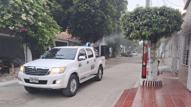 Las jornadas de fumigación se realizan entre las 5:30 y 8:30 de la mañana y 5:30 y 8:30 de la noche./ Foto: Cortesía 