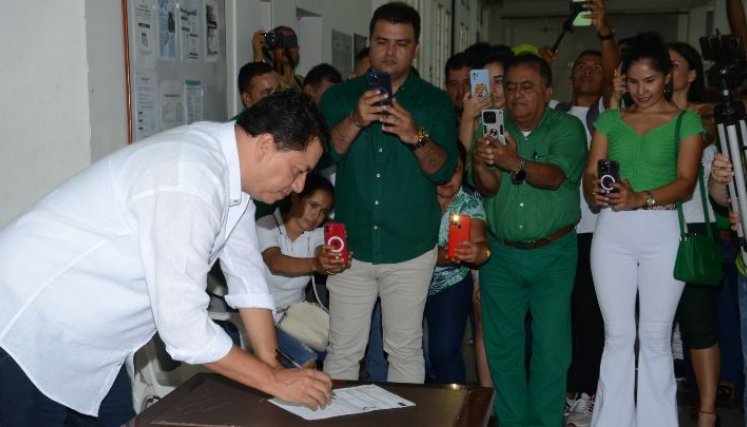 Félix Muñoz se inscribió como candidato a la Alcaldía de Cúcuta./Foto cortesía