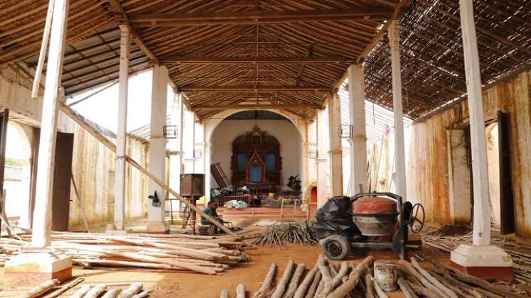 Los recursos aportados para el arreglo del templo son del municipio./ Foto Cortesía / La Opinión