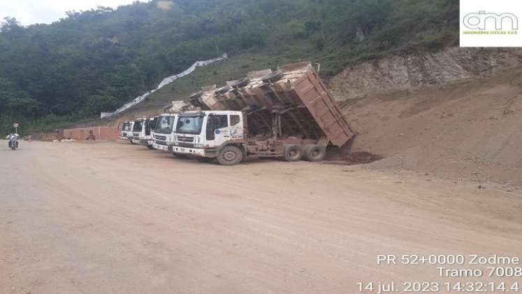  Hasta finales de agosto, o principios de septiembre, sería habilitado el paso provisional en la carretera Ocaña-Cúcuta. /Foto: Cortesía.