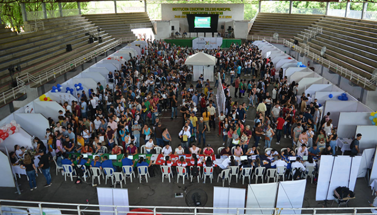 En la reciente feria asistieron 1.800 cesantes y 40 empresas./ Foto Cortesía