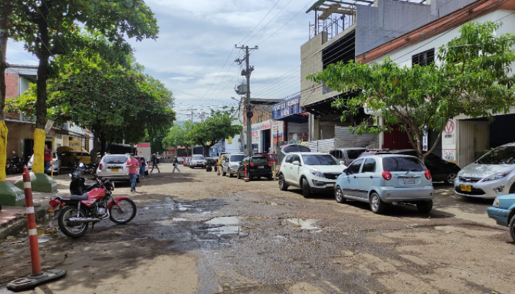 Calles dañadas en La Merced