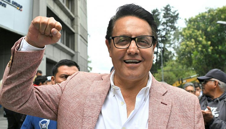 Fernando Villavicencio, candidato presidencial. 