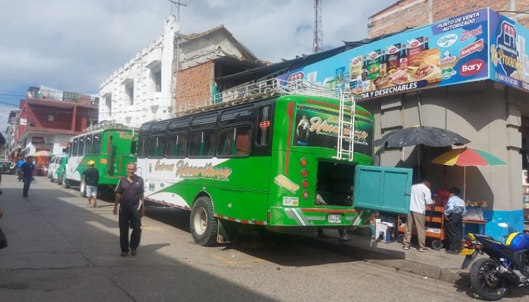 Las autoridades adoptan medidas para organizar la plaza de mercado de Ocaña./ Foto: Cortesía