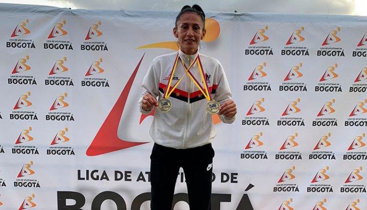 Yajaira Rubio, medallista en Grand Prix Colombiano. 