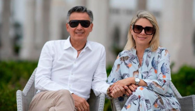 La pareja  cucuteña Juan Manuel Correal y Carolina Ortega.