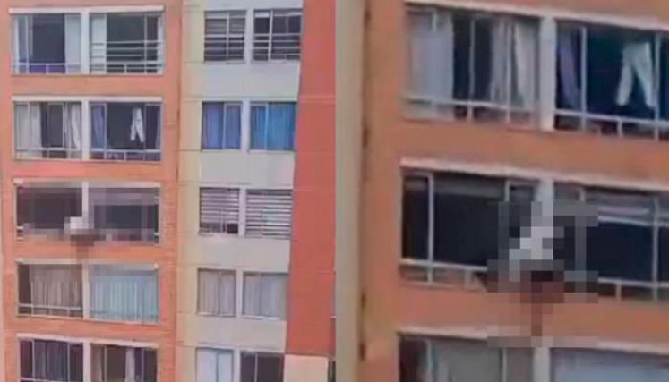 Edificio donde se tiró la señora