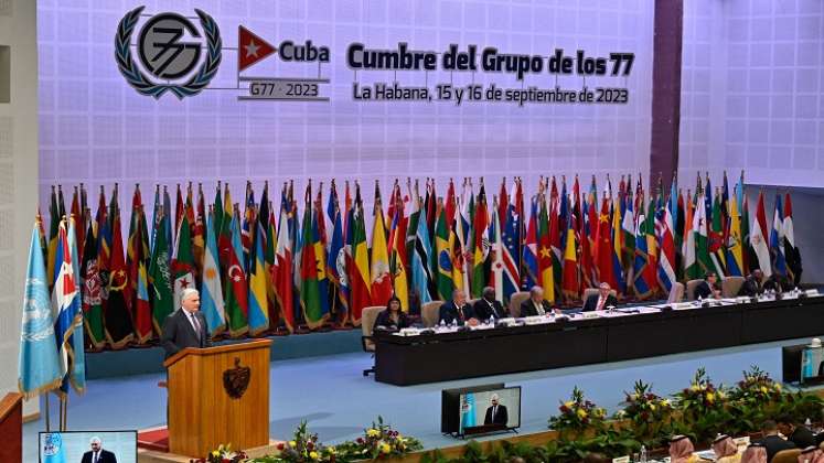 Cumbre en Cuba del G 77