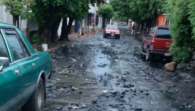Calles inundadas La Parada
