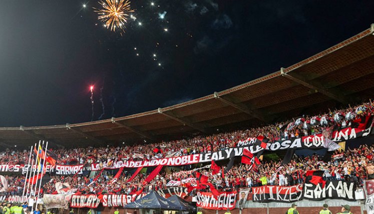 Hinchada del Cúcuta Deportivo 2023. 