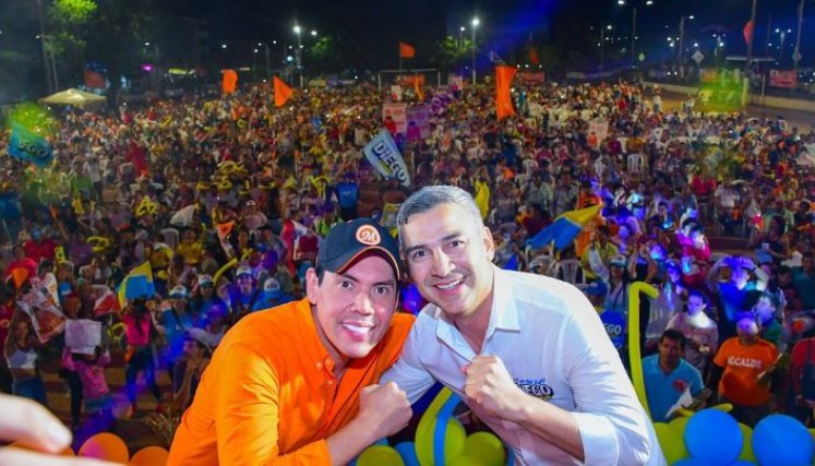 Los candidatos Mario Figueroa, a la Alcaldía de Cúcuta, y Diego González, a la Gobernación, serán fórmula para octubre./ Foto cortesía