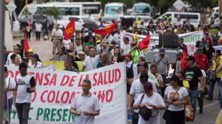 Los asistentes a la marcha señalaron que saldrán las veces que sean necesarias, para apoyar al presidente Petro. /Foto Cortesía