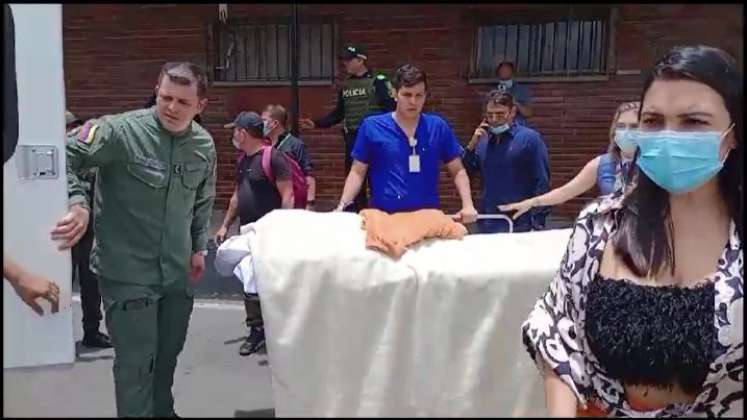 Ramiro Suárez fue trasladado a una clínica de Bogotá./Foto Juan Pablo Cohen-La Opinión