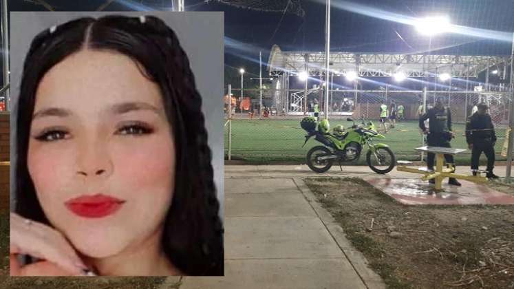 Jennifer Garcés y un amigo estaban sentados en este sitio, cuando un pistolero se les acercó y los baleó.