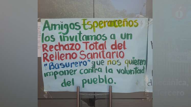 Sigue la pelea por el relleno sanitario de La Esperanza