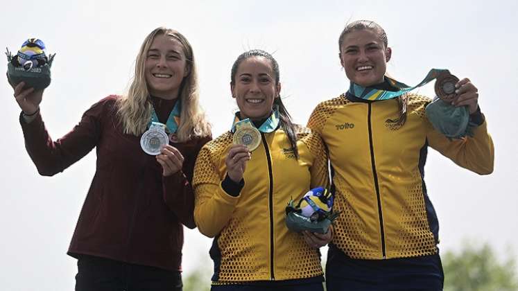 La bicicrocista colombiana Mariana Pajón se alzó con la medalla de oro en los Panamericanos de Chile 2023.