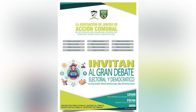 La Asociación de comunales organizó el debate para que los candidatos los escucharan./Foto Cortesía