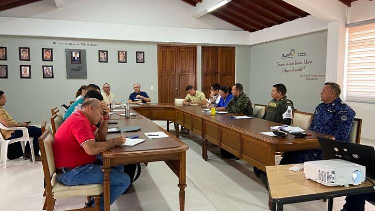 En Ocaña se desarrollan las Mesas técnicas de seguridad con miras a las próximas elecciones./ Foto: Cortesía